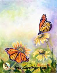 Gorgeous Butterfly Paintings Butterfly Painting Butterfly Art Painting Flower Painting