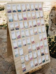 picture of modern diy wedding seating chart