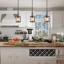 Sharing my favorite modern farmhouse kitchen pendants. Modern Farmhouse 1 Light Faux Wood Island Glass Pendant Lights W 6 X H 14 5 Overstock 31424083