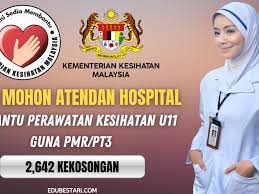 Orang ramai yang berminat dan berkelayakan adalah dipelawa untuk buat permohonan. Cara Mohon Jawatan Pembantu Perawatan Kesihatan U11 Atendan Hospital Guna Pmr Pt3 2 642 Kekosongan Edu Bestari