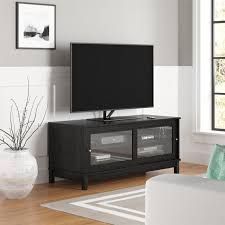 Mainstays Tv Stand For Tvs Up To 55 Multiple Finishes Black Walmart Com Walmart Com