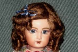 Daisy Light Brown mohair wig for vintage, modern or antique French German  bisque doll