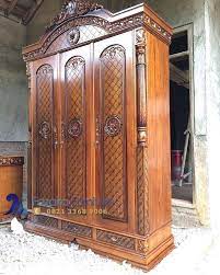 Harga lemari pakaian almari baju kayu jati mebel jepara furniture. Harga Almari Pakaian Kayu Jati 3 Pintu Finising Natural Fazaira