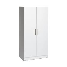 Whitmor freestanding closet with gray cover. Prepac Elite White Armoire In The Armoires Department At Lowes Com