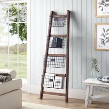 Gracie Oaks Vertical Wooden 6 Ft Blanket Ladder Walmart Com In 2020 Ladder Decor Blanket Ladder Home