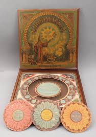¡entonces ingresa para ver tu juego favorito acá! Raro Antiguo 1870s Mcloughlin Chiromagica Juguete Magic Adivina Asistente Juego Ebay