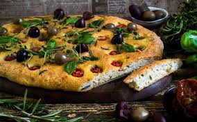 P The Airy Dough Is Punctured Before Baking So That The Olive Oil And Fresh Herbs Can Permeate The Bread While This Recipe Is Focaccia Bread Focaccia Recipes