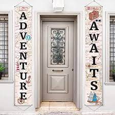 Magical, meaningful items you can't find anywhere else. Buy Adventure Awaits Bon Voyage Banner Garland Party Decoration Set Travel Themed Porch Sign Adventure For Indoor Outdoor Retirement Moving Relocation Travel Wedding Bachelorette Party Decorations Khaki Online In Germany B07szs95zm