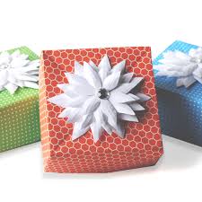 Low temperature glue gun or double stick tape. Diy Origami Gift Box Paper Craft