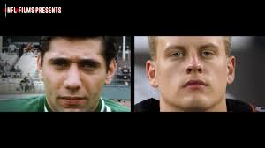 “Namath the Legend, Burrow the Truth.”, 50 years later, one Joe pays  tribute to another., #NFLFilmsPresents: Burrow and the Magic Bean, Joe  Namath