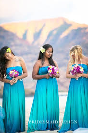 Ocean Blue Ombre Jersey Beach Bridesmaid Dresses Strapless Floor Length A L Beach Bridesmaid Dresses Beach Wedding Bridesmaid Dresses Ombre Bridesmaid Dresses