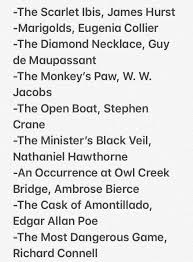 Short Stories The Monkey S Paw Nathaniel Hawthorne Stephen Crane