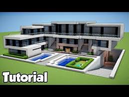 Minecraft How To Build A Large Modern House Tutorial 2018 Youtube Minecraft Modern Easy Minecraft Houses Minecraft House Tutorials