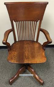 Antique Oak High Back Swivel Banker S Lawyer S Executive Desk Chair Wakefield Antique Chairs Antique Oak Furniture Chair