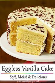 How can i adjust the ingredient and bake time? Eggless Vanilla Cake Recipe How To Make Vanilla Cake Without Eggs