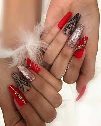 Acrylic nails in red have their own charm that attracts people. 43 Best Red Acrylic Nail Designs Of 2020 Page 2 Of 4 Stayglam