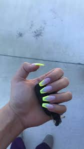 32 Bright Neon Colors Ombre Nails Design 2019 Brightcoffinnails Coffinnails Brightnails 6aming Com Neon Acrylic Nails Neon Nails Trendy Nails