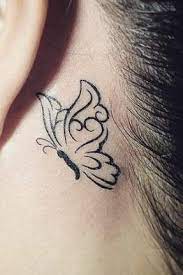 Butterfly Tattoo Behind Ear Butterfly Tattoo Small Butterfly Tattoo Butterfly Tattoo Designs Butterfly Tattoo