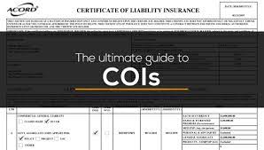 Understanding Certificates Of Insurance Cois Founder Shield