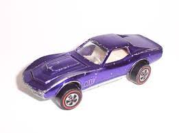 Hot Wheels Redline Custom Corvette Purple 1969 Usa Hot Wheels Display Mattel Hot Wheels Vintage Hot Wheels