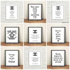 Chanel room decor wall art. Chanel Badkamer Set Chanel Kamer Decor Poster Van Door Grafikshop Bathroom Art Decor Chanel Wall Chanel Wall Art