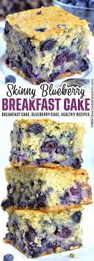 Low cal sweets / desserts recipes. Healthy Yogurt Oat Blueberry Breakfast Cake Homemade Breakfast Cake