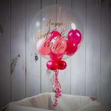 30th birthday decorations set 42 inch gold 30 number balloons with gold and black 12 inch latex balloons for party and 30th anniversary event supplies. Personalised Happy Birthday Balloon Filled Bubble Balloon
