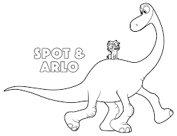 The Good Dinosaur Arlo And Spot Coloring Pages Kids Coloring Pages Dinosaur Coloring Pages The Good Dinosaur Dinosaur Coloring