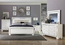 Lacks Allura White 4 Pc King Bedroom Set White Bedroom Set Bedroom Set Modern Bedroom Set