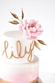 Elegant Blush Watercolour And Peony Christening Cake Pretty Birthday Cakes Birthday Party Cake Christening Cake