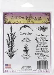 Our Daily Bread Designs Lavender Cling Rubber Stamp F484 123stitch Com Stamping Supplies Stamp Our Daily Bread