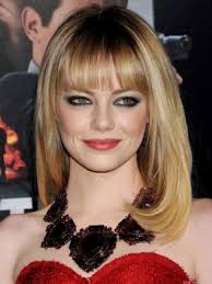 Emma stone just officially lost her lob. Emma Stone Hell Blonde Perucke Mit Voll Fransen 80 S Bekanntheiten Perucke