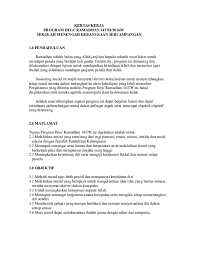 Telah maklum bahwa ramadhan adalah bulan keberkahan, sebagaimana disebutkan. Doc Kertas Kerja Ophilia Hastag Academia Edu