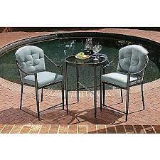 Jaclyn Smith Today Chandler 3pc High Bistro Set 350 Bistro Set Outdoor Furniture Sets Outdoor Decor