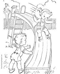 Summer Coloring Book Pages Playground Fun 11 Summer Coloring Pages Vintage Coloring Books Fall Coloring Pages