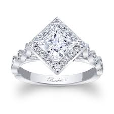 Create a magical moment when you get down on one knee and present a halo princess cut engagement ring to your cinderella. Barkev S Princess Cut Engagement Ring 7963lw