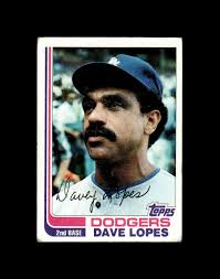 Oakland Athletics Dave Lopes #218 Baseball Excellent