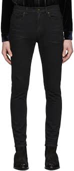 Skinny bundles are changing the way cord cutters replace live tv. Saint Laurent Jean Skinny Enduit Noir Ssense France