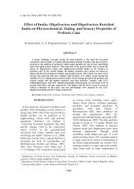 Online shopping from a great selection at movies & tv store. Pdf Effect Of Inulin Oligofructose And Oligofructose Enriched Inulin On Physicochemical Staling And Sensory Properties Of Prebiotic Cake