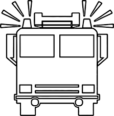 Cool Fire Truck Front Box Coloring Page Fire Truck Craft Fire Trucks Firetruck Birthday
