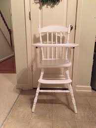 Professionally Painted Vintage Wooden High Chair Jenny Lind Antique High Chair Vintage High Chai Wooden High Chairs Vintage High Chairs Painted High Chairs