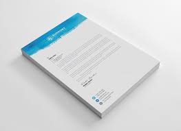 Graphic representation of a company's identity. Serenity Corporate Letterhead Design Template 002168 Template Catalog