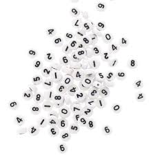 Many suggest that the letter reminds of the head of an ox. Assortment Of 100 Round Alphabet 7mm Numbers White Black X1 Perles Co