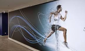 Asics Australia Segd Gym Design Wall Graphics Gym Wall Decal