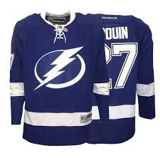 Chl player of the year and won the memorial cup, drouin was selected by the tampa bay lightning in the first round. Jonathan Drouin Tampa Bay Lightning Reebok Nhl Men S Blue Home Premier Jersey Ebay