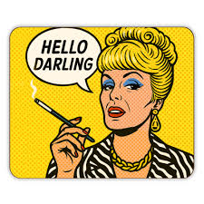 Glass chopping board Hello Darling