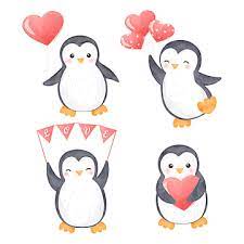 Valentine penguins making an ice heart #1051056. Penguins Clipart Png Images Vector And Psd Files Free Download On Pngtree