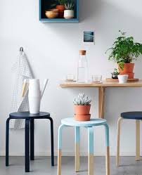 Ikea Frosta Stool Hack Blue Paint Dekor Haus Deko Wandtisch