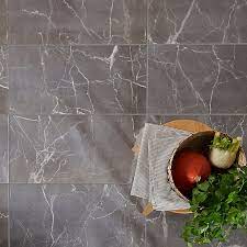 Silver ceramic floor tiles tiles. Elegance Silver Gloss Marble Effect Ceramic Wall Floor Tile Pack Of 7 L 600mm W 300mm Diy At B Q