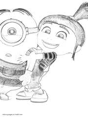 Be prepared for dozens of little, funny, and sometimes just too energetic yellow creatures beloved by most of the children all you'll of course find here bob, kevin, stuart, but also their human friends: Despicable Me 3 Coloring Page Minion Coloring Pages Printable Com